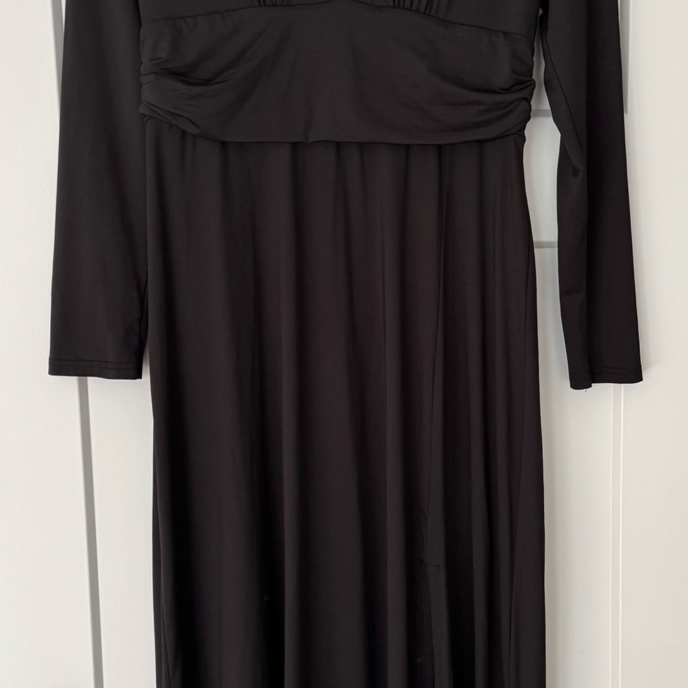 Elegant Black Long Sleeve Dress